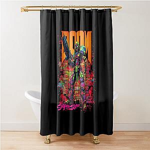 Doom Slayer Retro Pop Art Shower Curtain 

Cleaned title: Doom Slyer Retro Pop Art Shower Curtain