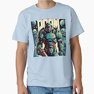 Doom Slayer on a Blue Planet Classic T-Shirt