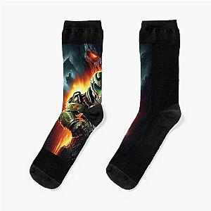 Doom Slayer with Big Foot Socks