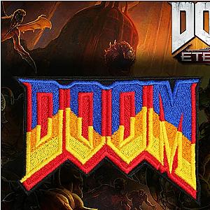 Doom Sew-on patch / Costume Sleeve embroidery / Iron-on Halloween patch / Gaming patch / Airsoft gift