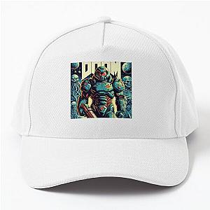 Doom Slayer on Blue Planet Baseball Cap