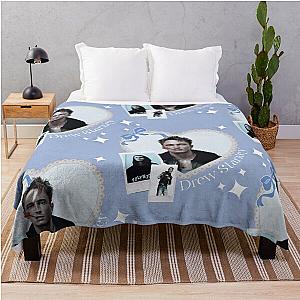 Drew Starkey Heart Coquette Blue Bow Throw Blanket