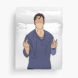 Drew Starkey - Rafe Cameron Middle Finger Duvet Cover