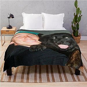 Drew Starkey and Puppy Merch Throw Blanket