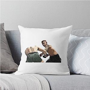 Dustin Poirier Vintage Sticker Pillow