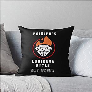 Loves Music Dustin Poirier Louisana Style Hot Sauce Vintage Photography Throw Pillow