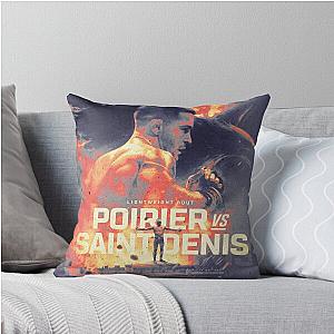 Dustin Poirier - Benoit Saint-Denis UFC 299 Throw Pillow