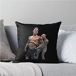 Dustin Poirier Vintage Sticker Pillow