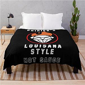 Loves Music And Dustin Poirier Louisiana Style Hot Sauce Vintage Throw Blanket