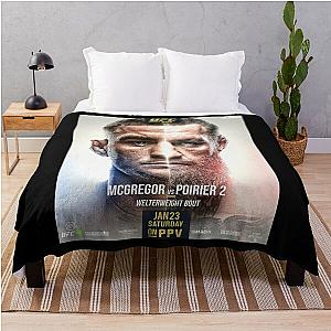 Conor McGregor Dustin Poirier Poster Throw Blanket