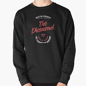 Dustin Poirier Vintage Typography Badge Red Classic Pullover Sweatshirt