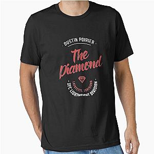 Dustin Poirier Vintage Typography Badge 2 Red T-Shirt