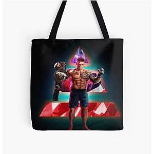Dustin Poirier Over Print Tote Bag