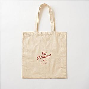 Dustin Poirier Vintage Typography Badge Red Classic Cotton Tote Bag