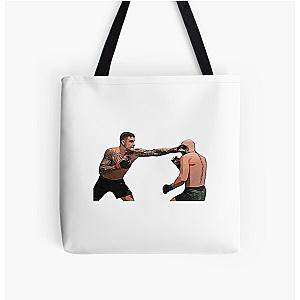 Dustin Poirier Vintage Sticker Tote Bag