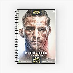 Conor McGregor Dustin Poirier Poster Spiral Notebook