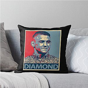 People Dustin Poirier Girl Diamond Vintage Style Throw Pillow