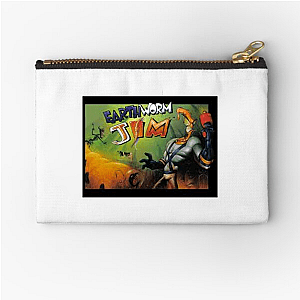 Earthworm Jim Line Earthworm Jim Zipper Pouches