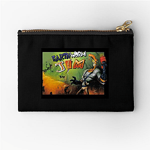 Earthworm Jim Line Earthworm Jim Zipper Pouches