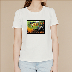 Earthworm Jim Line Earthworm Jim T-Shirts