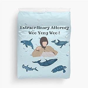 Extraordinary Attorney Woo Whale Background Duvet Cover