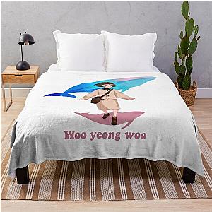 Extraordinary Attorney Woo Whale Throw Blanket