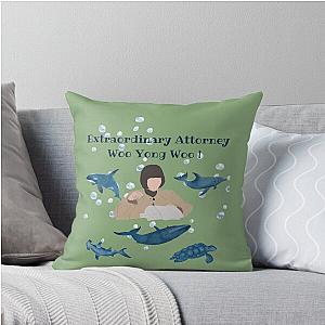Extraordinary Attorney Woo Whale Throw Pillow