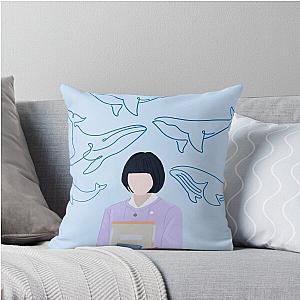 Extraordinary Attorney Woo whale background Throw Pillow