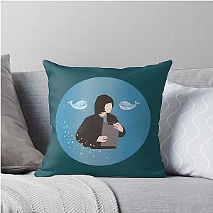 Circle Logo of Extraordinary Attorney Woo Yong Whale Throw Pillow