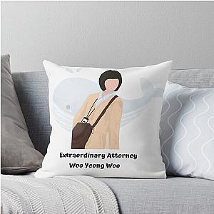extraordinary attorney whale throw pillow