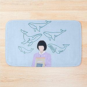 Extraordinary attorney Woo Whale Background Bath Mat