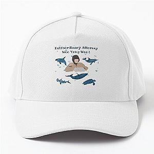 Extraordinary Attorney Woo Whale Background Baseball Cap