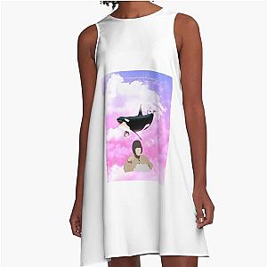 extraordinary attorney at Woo Yong Woo whale background A-Line Dress
