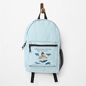 Extraordinary Woo Yong Woo whale background backpack