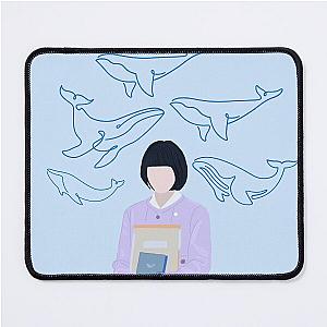 Extraordinary attorney Woo Whale Background Mouse Pad
