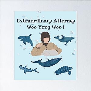 Extraordinary Attorney Woo whale background Poster