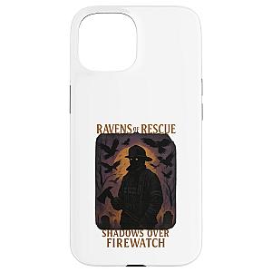 Ravens of Rescue Shadows Over Firewatch Case for iPhone 15