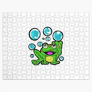Frogger Your Old Friend is Playing with Bubbles Jigsaw Puzzle
