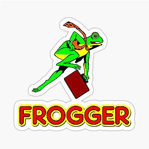 Frogger Retro Arcade Style Sticker