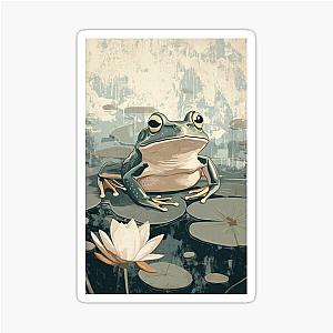Frogger on a Lillypad Sticker