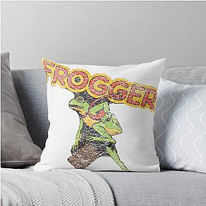 Frogger Businessman Throw Pillow