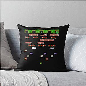 Frogger Arcade Throw Pillow
