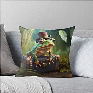 Fancy Frogger Chest Throw Pillow