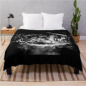 Frogger Black and White Throw Blanket