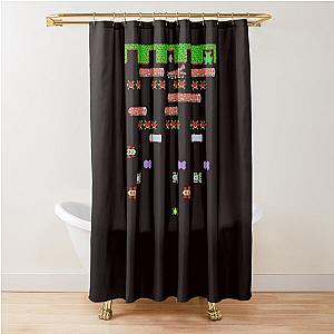 Frogger Arcade Shower Curtain