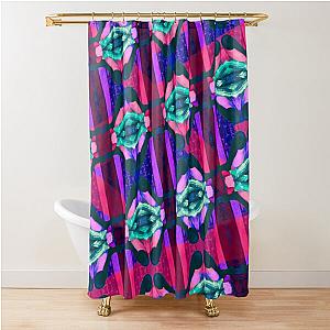 Oblique Frogger Shower Curtain