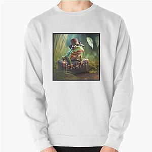 Fancy Frogger Chest Pullover Sweatshirt