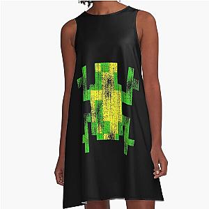 Frogger A-Line Dress with Worn Effect