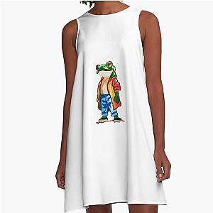 Frogger the Hipster ALine Dress
