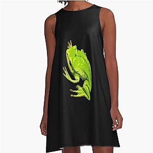 Frogger Time A Line Dress